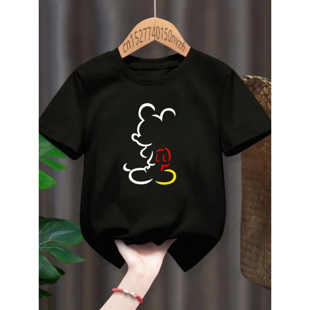 Camiseta Infantil Juvenil Unissex  Mickey Lançamento Camisa  Unissex 100% Algodão