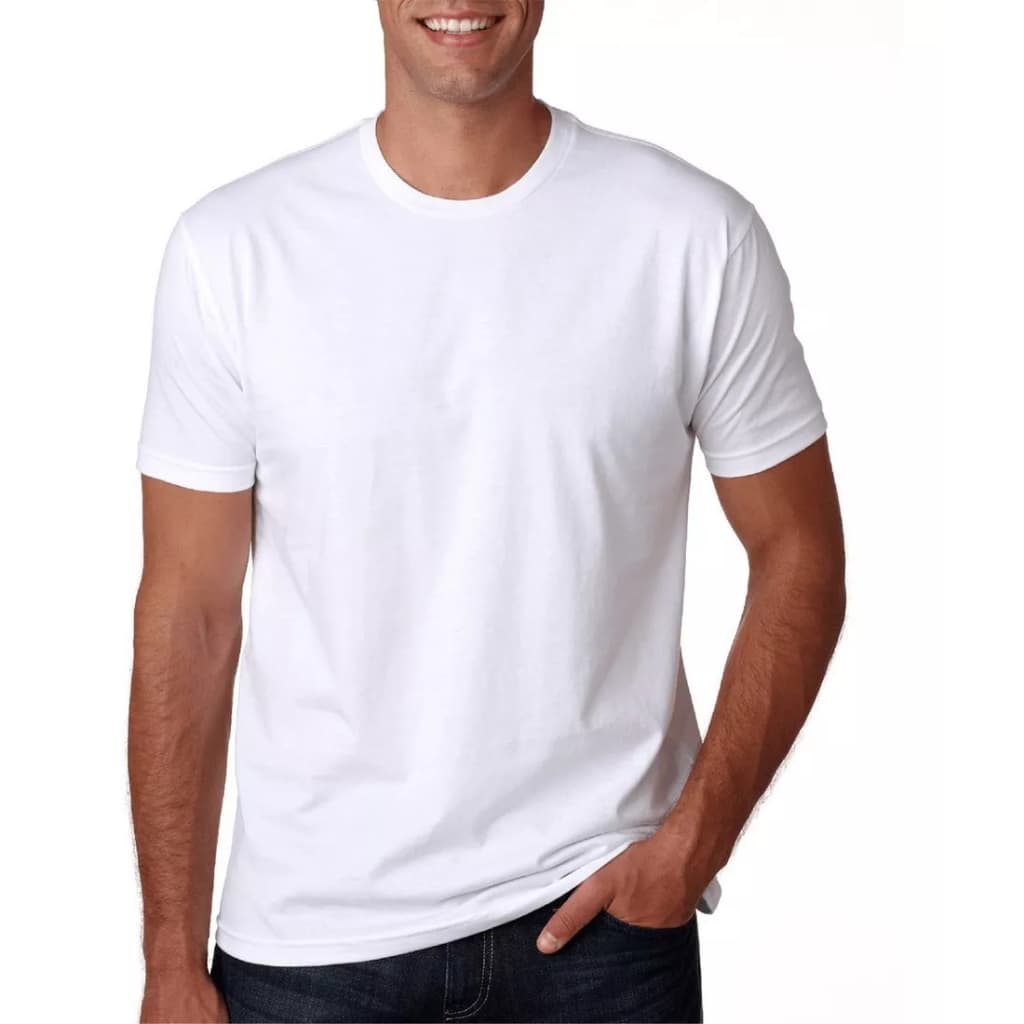 Camiseta Branca Adulto Malha