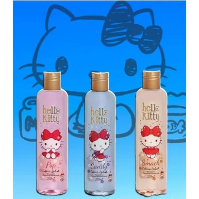 Gel glitter cabelo e corpo hello kitty, e boddy splash hello kit cia da natureza