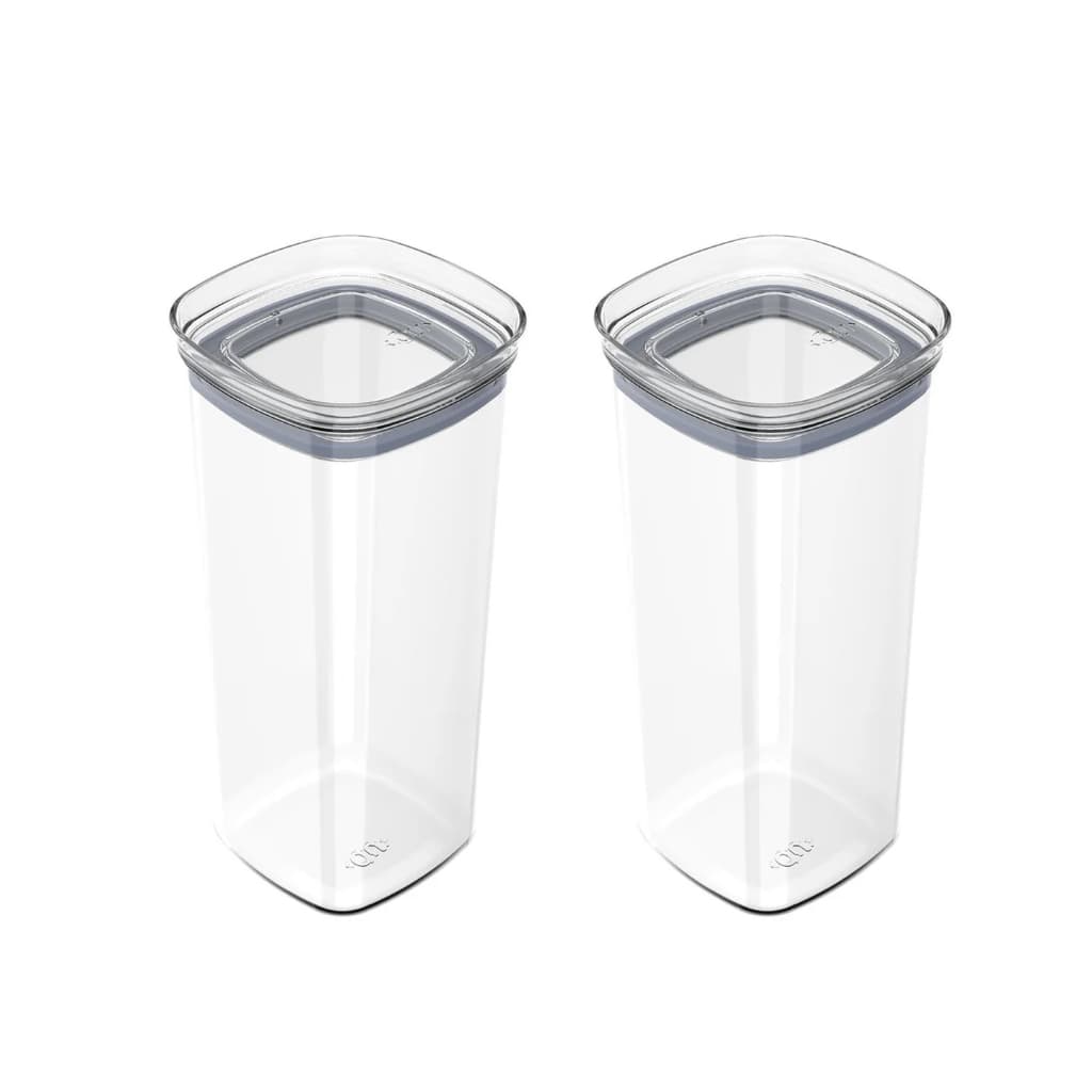 Kit 2 Potes Herméticos 1,5L Linha Block Ou – Praticidade e Conservação na Cozinha