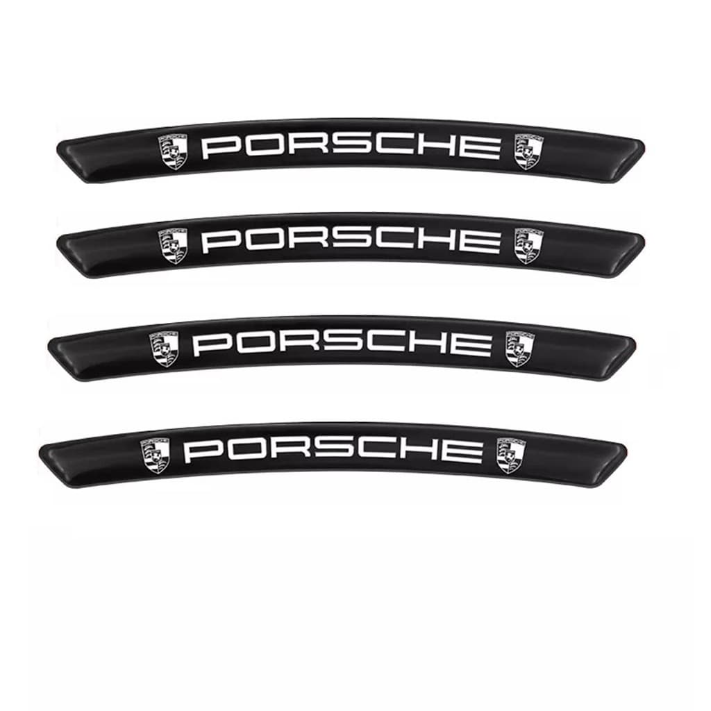 Emblema Porsche Aro dos Pneus Boxster  Carrera 911 Taycan Panamera Macan Cayenne  Cayman GT4 RS 718