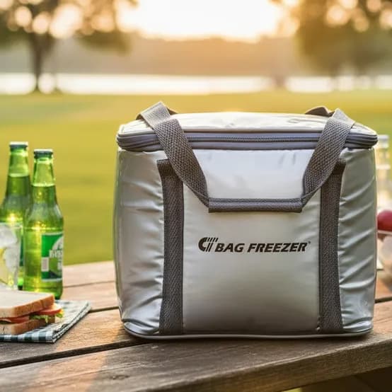 Bolsa Termica 10 Litros Bag Freezer Prata Marmita Lanches