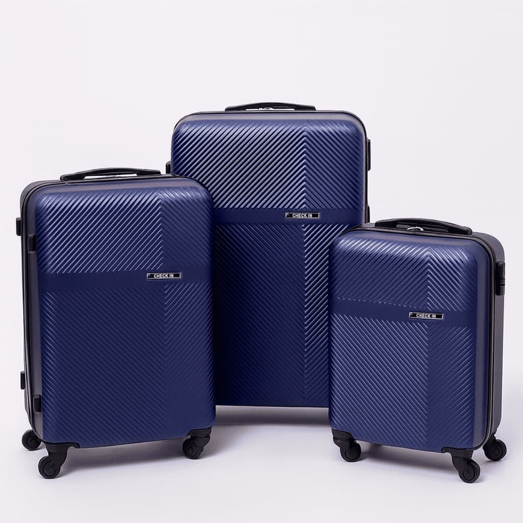 Kit 3 Malas Policarbonato Rodinhas Duplas Masterchair