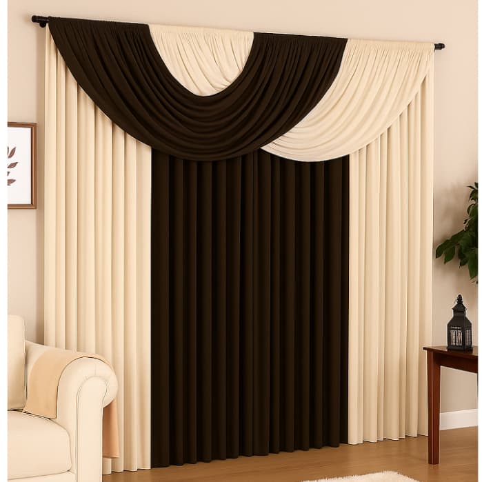 Cortina Jade- Ideal Para Sala, Quarto, Igreja.