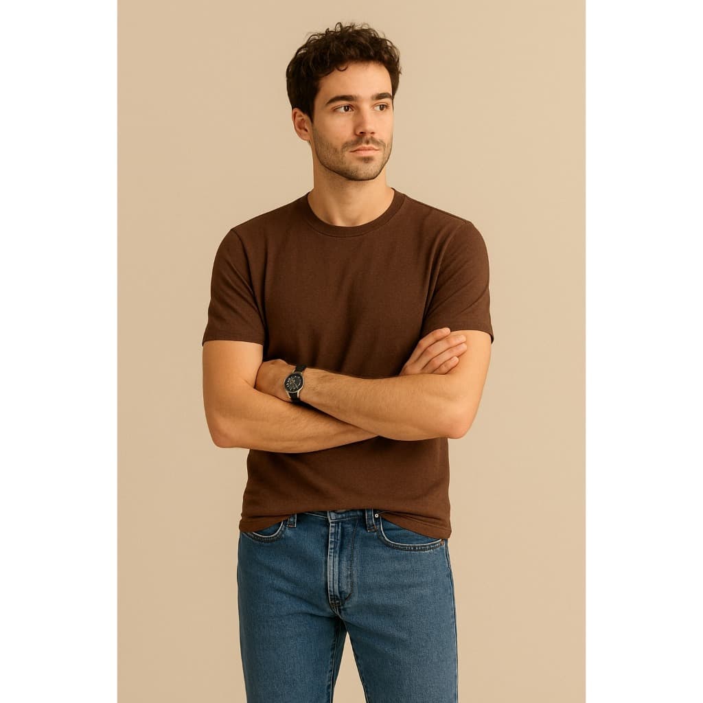 CAMISETA BÁSICA MALHA ALGODÃO DIVERSAS CORES