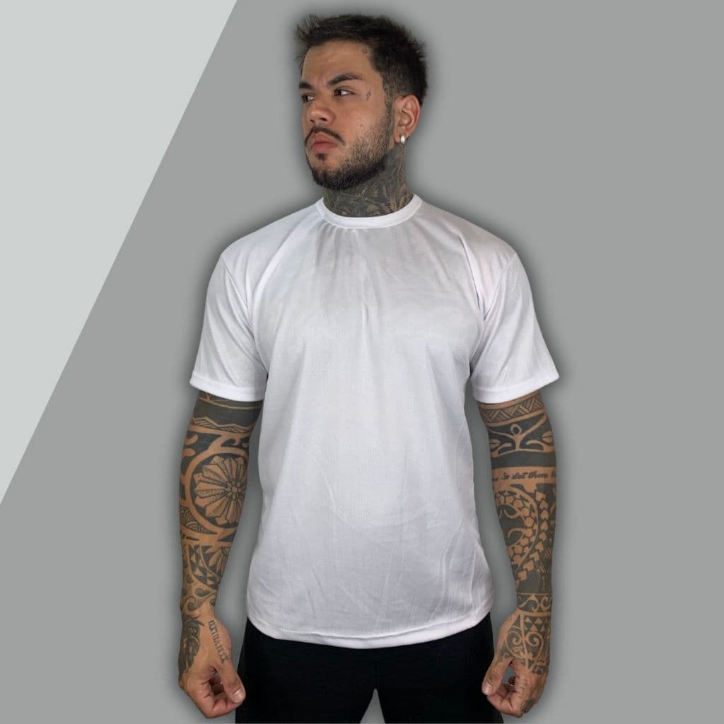 Camiseta Masculina Dry Fit Corrida Esportiva Treino Tecido Leve