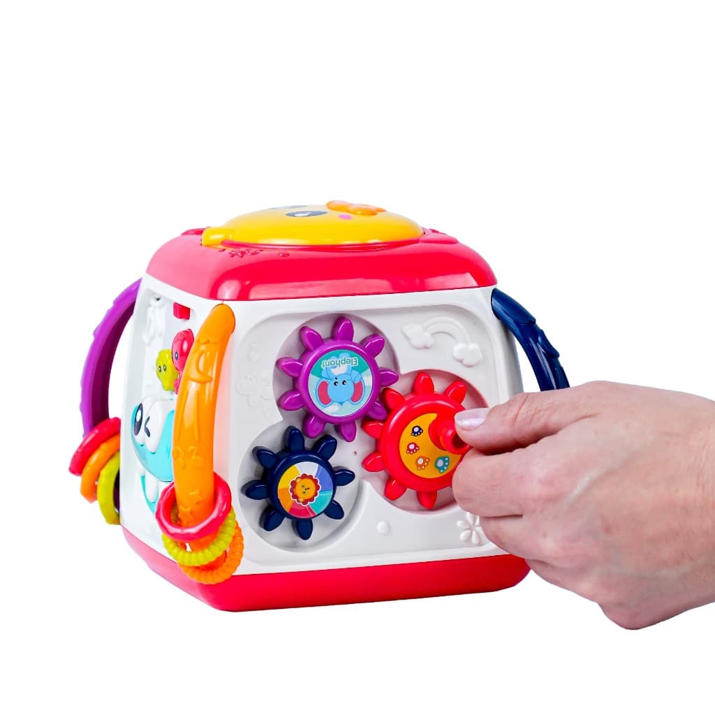 Cubo Sensorial Montessori Musical que Desenvolve e Diverte seu Bebê