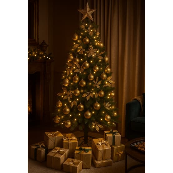 Arvore Natal Verde 180CM 400 Galhos Cheia Tradicional Decoração Natalina Resistente Pinheiro Luxo