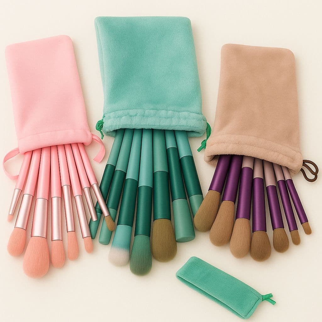 Kit de Pinceis com 13 unidades para Maquiagem - Utensílios de Beleza, Praticidade para se Maquiar, Acessórios de Beleza