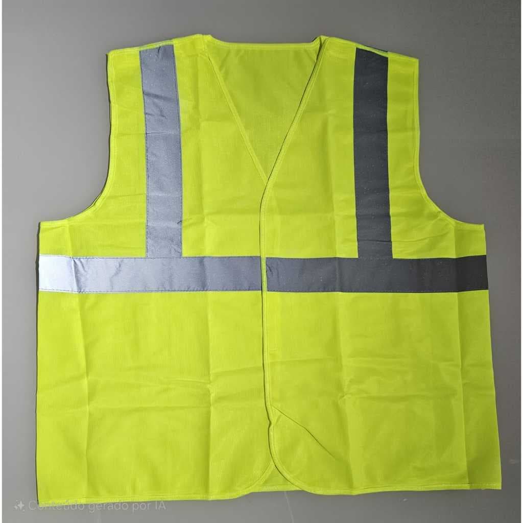Colete Refletivo Sem Bolso Fechamento em Velcro