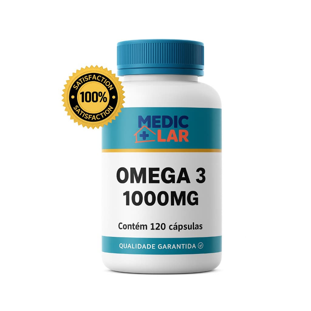 ÔMEGA 3 1000mg Óleo de Peixe EPA 200mg+DHA 114mg 60, 120, 180 e 240 Cápsulas LIVRE DE METAIS PESADOS