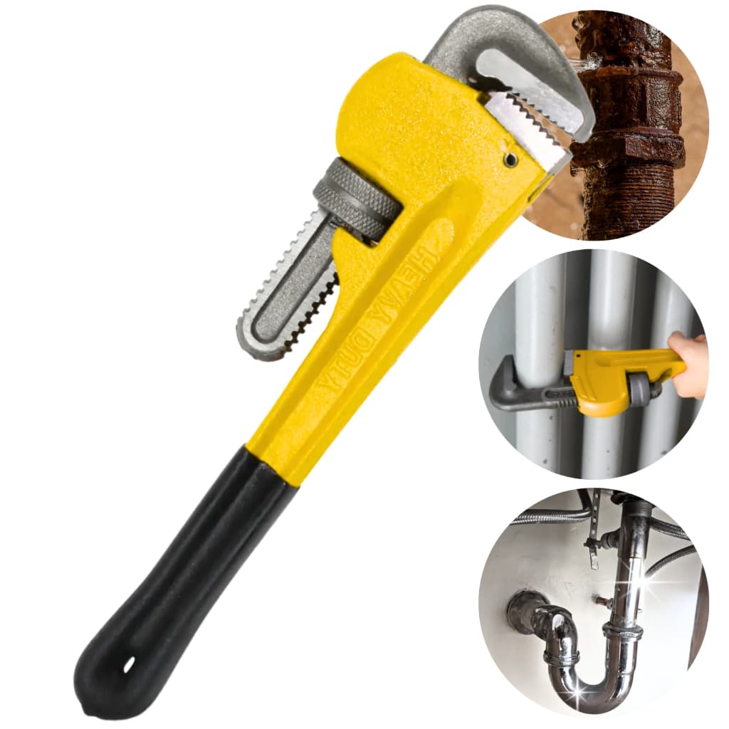 Chave Grifo Profissional Aço Reforçado Ajustável Encanamento Tarefas Pesadas CHEF D
