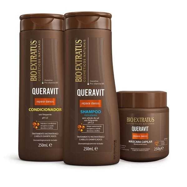 Bio Extratus Kit Queravit (250mL/g) Shampoo, Condicionador e Máscara