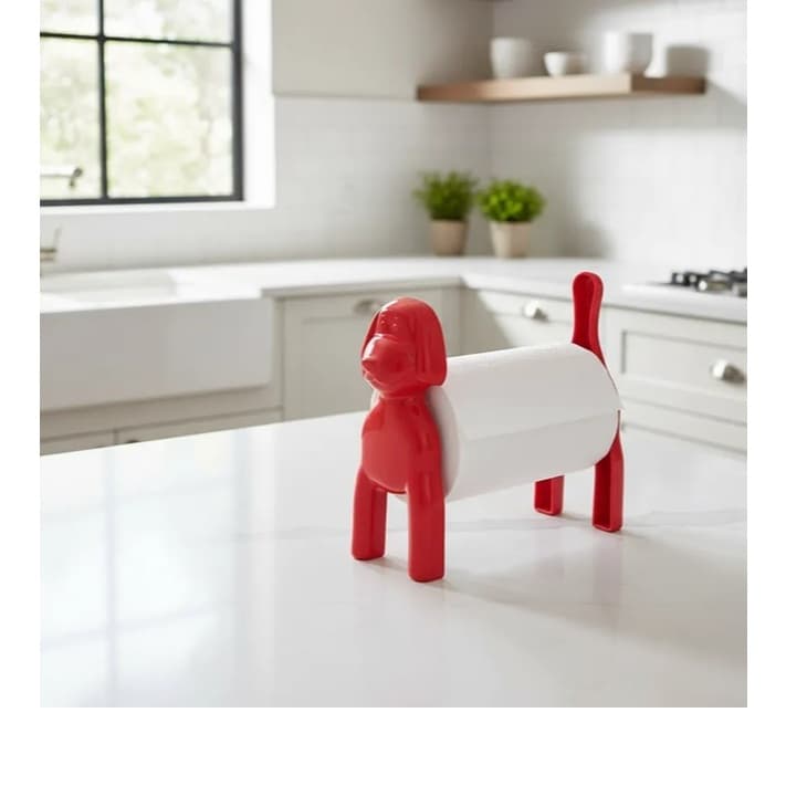 Porta Papel Toalha Dog Cachorro Vermelho