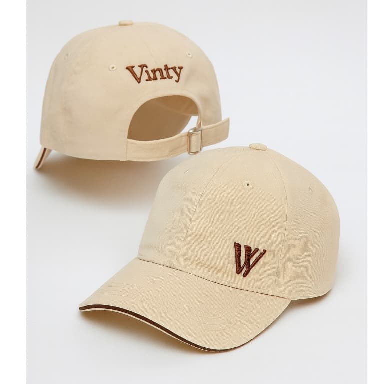 Bone Vinty Original Logo Mini Fecho Fitão Fivela Regulável Aba Curva