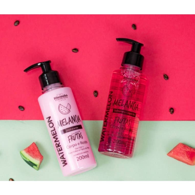 Kit sabonete Liquido  + Hidratante Corpo e Rosto Melancia