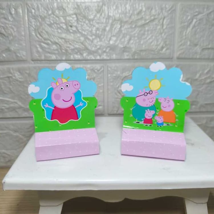 Porta Bis Duplo Peppa Pig Porta Bis Duplo Personalizado-PEGUE E MONTE