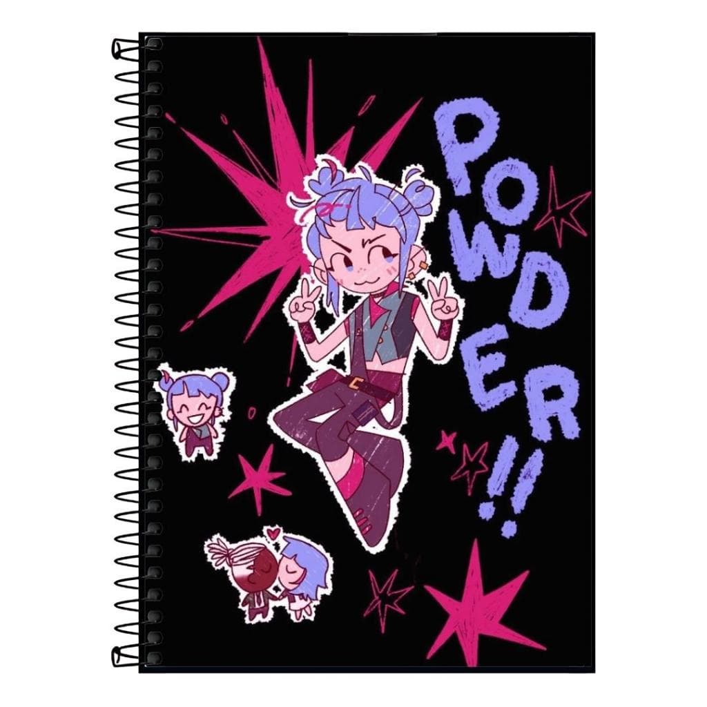 Caderno Arcane Série Netflix | Design Exclusivo de Personagens LOL | 1 a 20 Matérias, Escolar Universitário