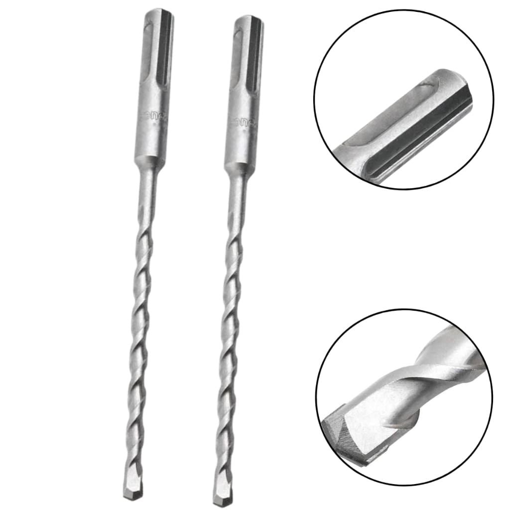 Kit 2 Broca de Vídea com Encaixe SDS 6mm x 160mm – Alta Resistência para Concreto e Alvenaria