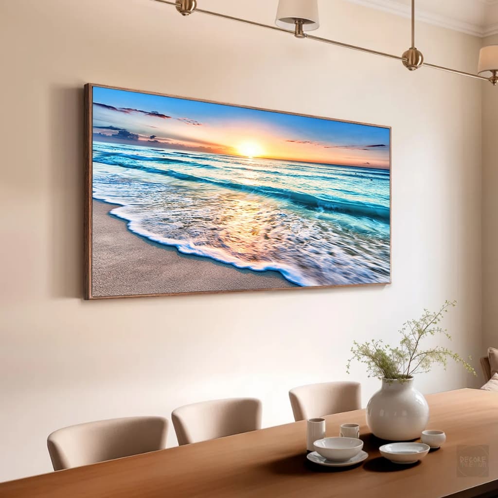 Quadro Canvas Paisagem Praia Pousada Moderno Quarto Grande Hall