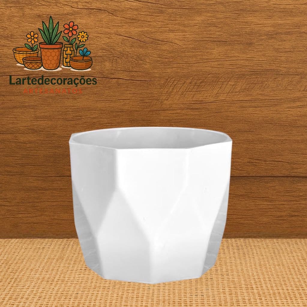 Vasos de Plantas Cachepô Facetado Nº4 Injetado Decorativo