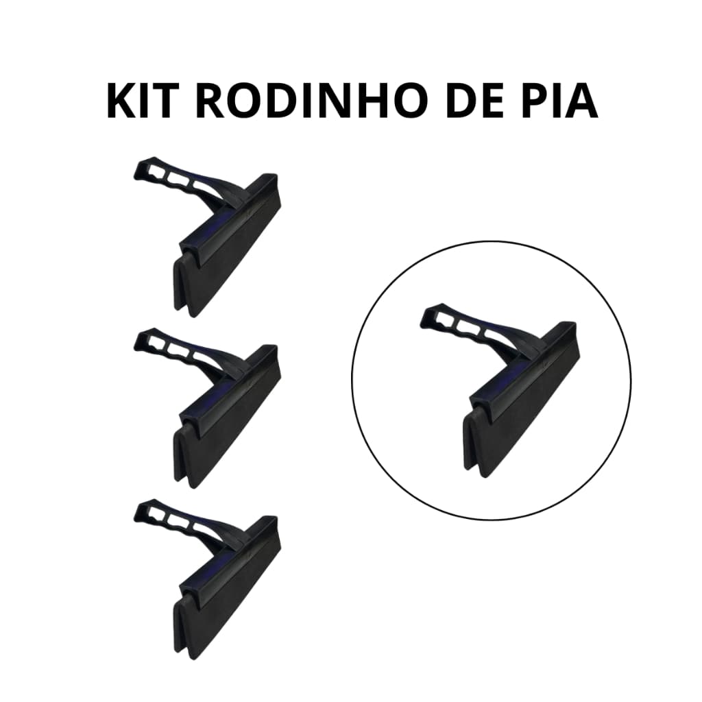Rodinho de Pia Rodo Reforçado Kit 3/6/12 Atacado
