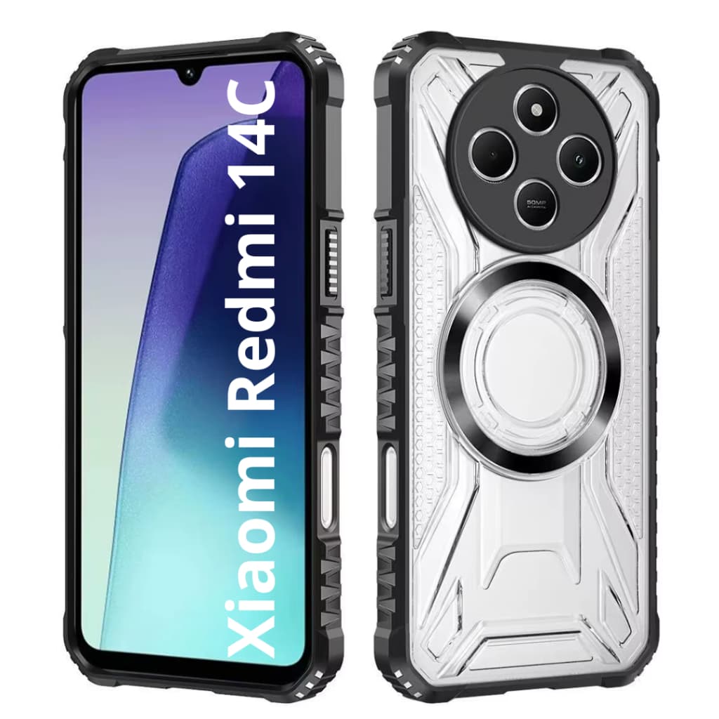 Capa Capinha Clear Proteção Nível Militar Compatível Com Carregador Por Indução Para Redmi 14C