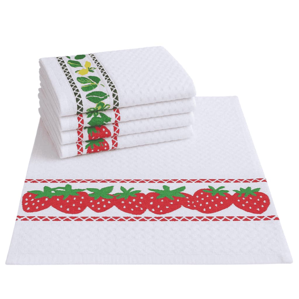 Pano de Prato Atoalhado Felpudo Estampado 45X70  - 12 unidades 95g - 300g/m2 Copa Cozinha Flabom
