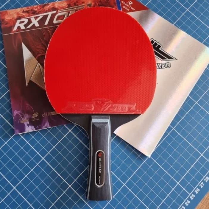 Raquete Profissional de Tênis de mesa/Ping Pong Lion  preta e azul Loki Rxton1/Tornado ITTF  Clássica/ Classineta