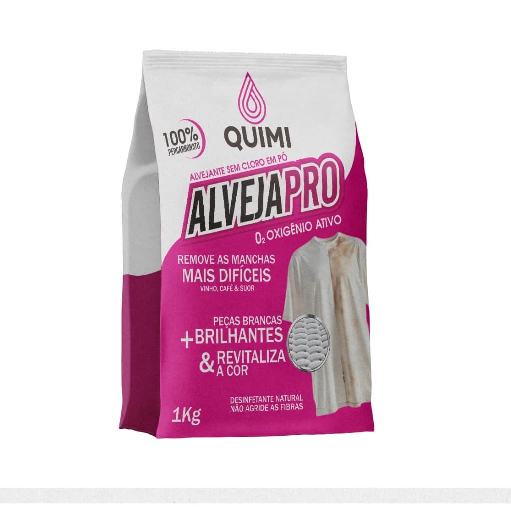 Alvejante ALVEJAPRO em Pó Percarbonato Puro 100% Multiuso Concentrado de Alta Performance – 1Kg