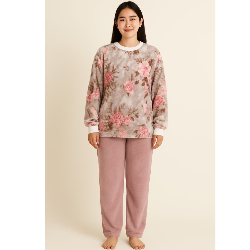 Pijama Adulto Conjunto Liso e Estampada