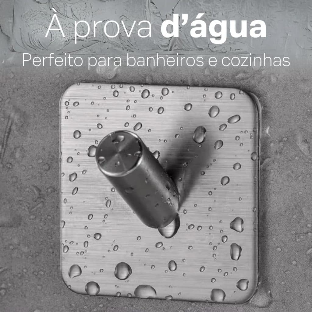 Suporte Adesivo em Aço Inox Gancho Ângulo Reto Resistente à Ferrugem Para Organização de Ambientes