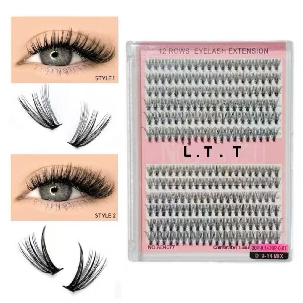 Cilios Tela Em Tufo 10p + 20p Mix 9-14mm 20p+30p 30p+40p