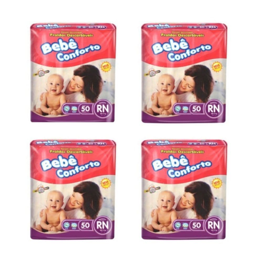 Fralda Infantil B.C - Econômica Kit Com 4 Pacotes.