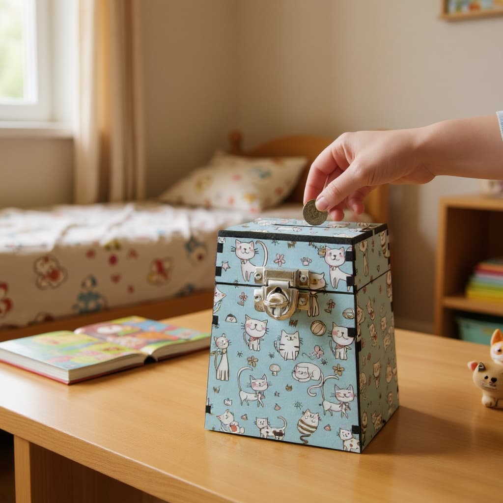 Urna Cofre Com Fecho Para Cadeado Decoração Gatinhos