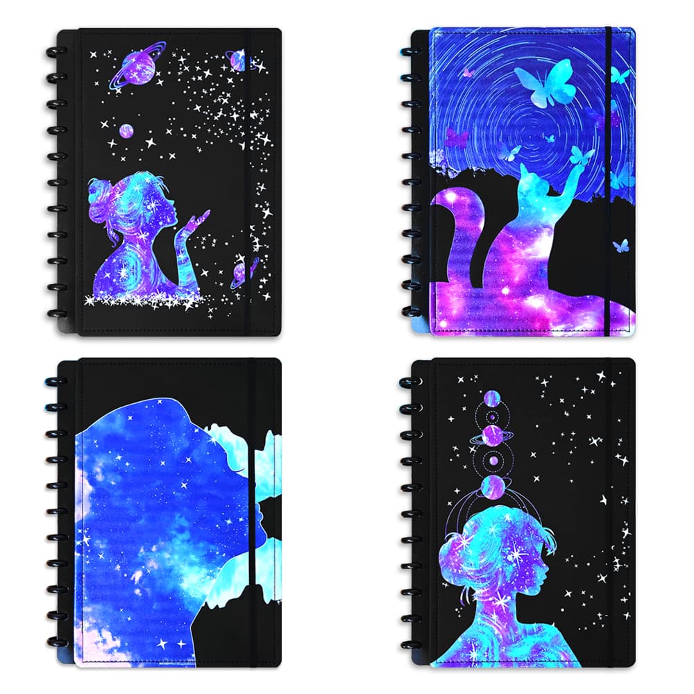 Caderno Infinito Inteligente A4 Grande Universitário 1 Matéria Capa Dura Personalizado 11 Discos Escola/Estudos/Diário