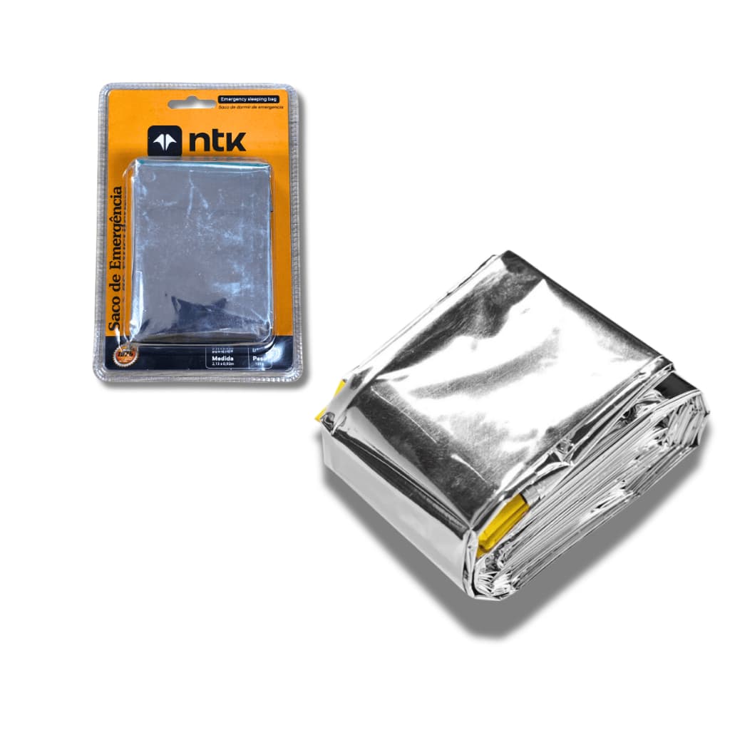 Saco De Dormir Camping Aluminizado Emergência Térmico Nautika