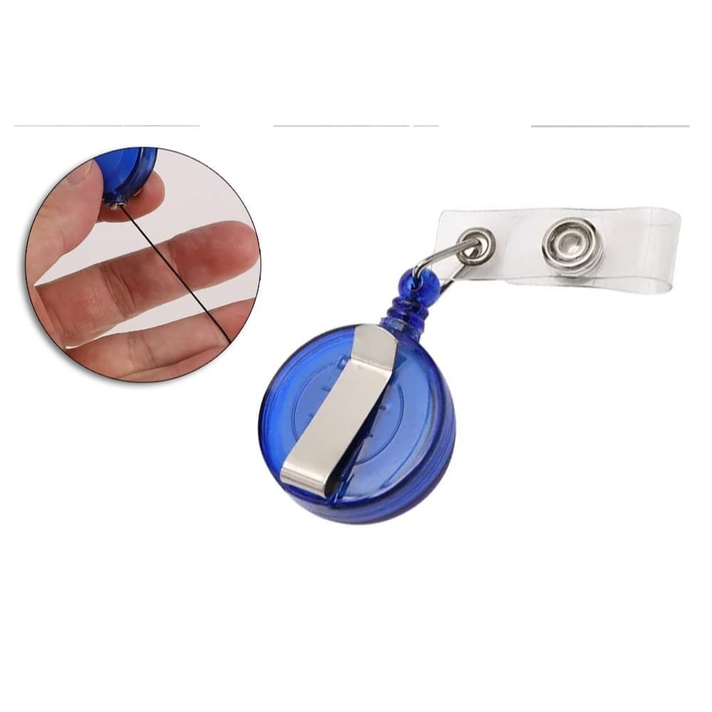 Cordão Extensível para Porta Crachá colorido 4cm 1 unidade