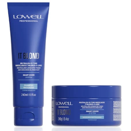 Kit Matizador Lowell It Blond Shampoo 240ml e Máscara Matizadora 240g