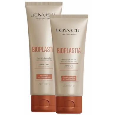 Kit Bioplastia Reconstrutor Lowell Shampoo 240ml e Condicionador 200ml