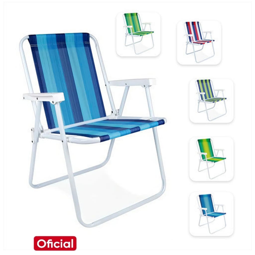 Cadeira De Praia Mor 002101-mor 16cm Aço Sortidas