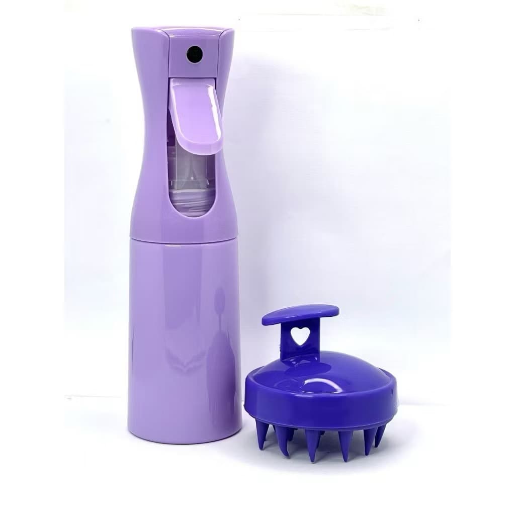 Kit Borrifador+Massageador capilar / Spray Névoa Pulverizador Barbeiro Cabelereiro Jato Contínuo Profissional para Salão