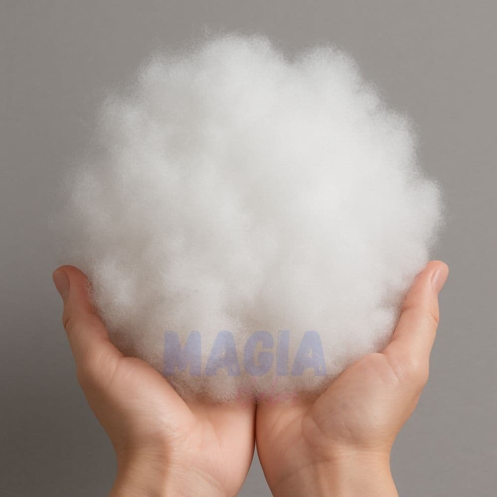 3kg Fibra Siliconada Pura Enchimento Extra Macio para Pelúcias, Artesanato,Almofadas e Travesseiros