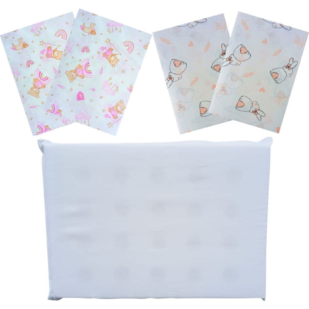 Kit Travesseiro Bebê Fronha 100% algodão