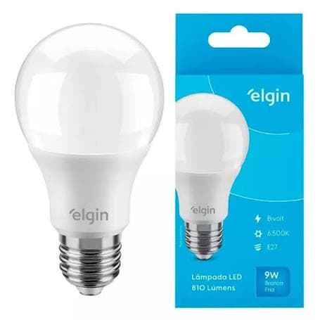 Lâmpada De Led Branco Frio 9W Elgin
