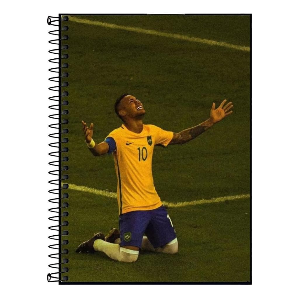 Caderno universitario neymar jr caos perfeito| Design Exclusivo do jogador | 1 a 20 Matérias, Escolar Universitário