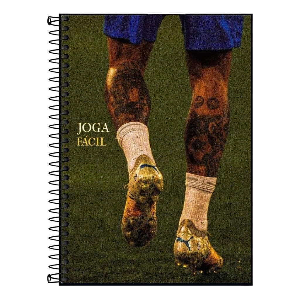 Caderno universitario neymar jr caos perfeito| Design Exclusivo do jogador | 1 a 20 Matérias, Escolar Universitário
