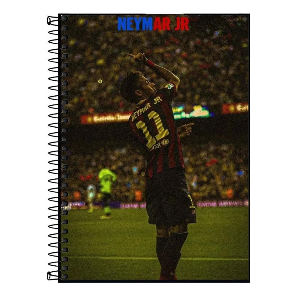 Caderno universitario neymar jr caos perfeito| Design Exclusivo do jogador | 1 a 20 Matérias, Escolar Universitário
