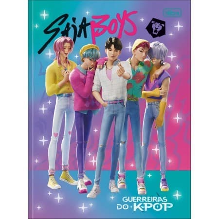Caderno Tilibra Guerreiras do K-POP 80 Folhas Brochura Capa Dura Grande - 01 Unidade
