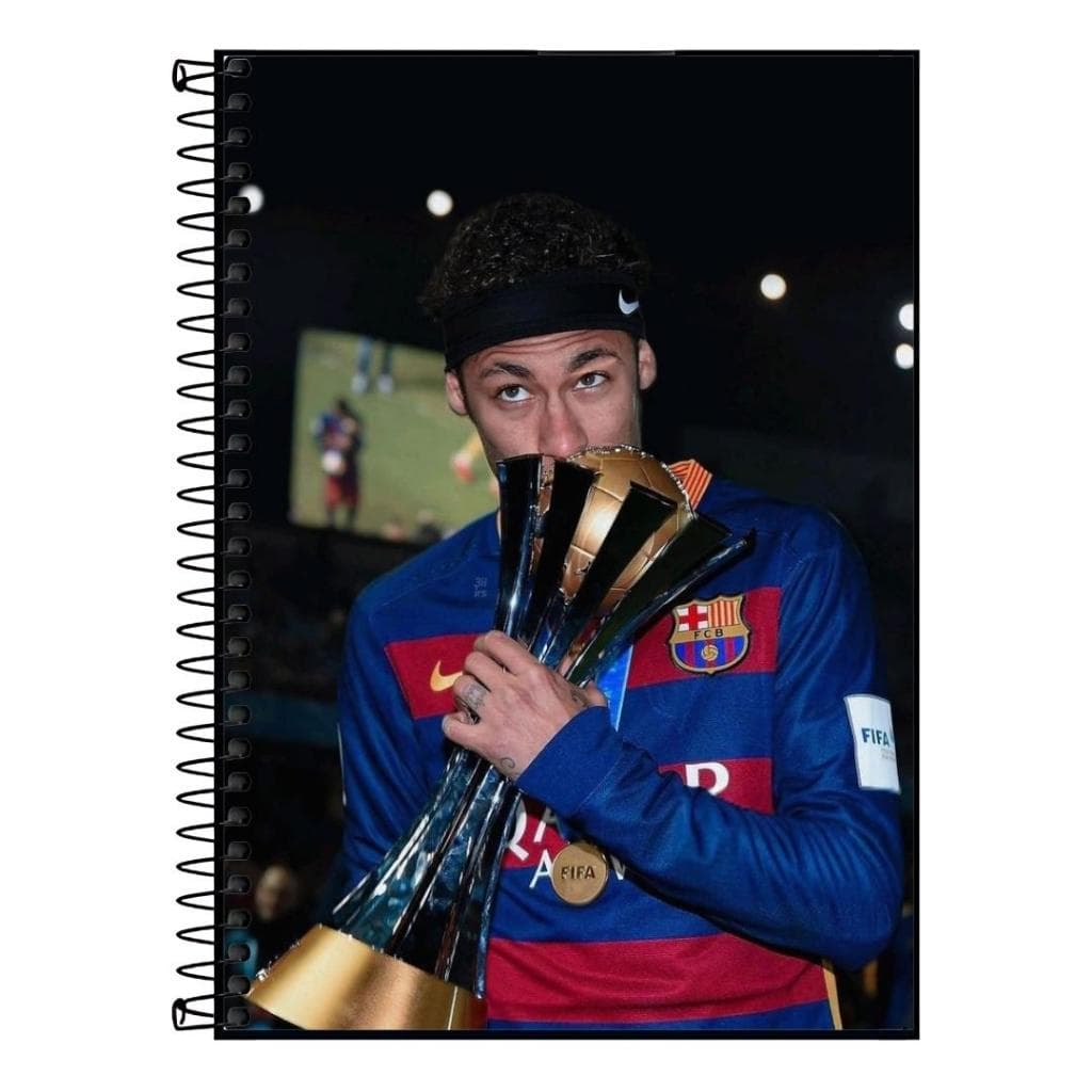 Caderno universitario neymar jr caos perfeito| Design Exclusivo do jogador | 1 a 20 Matérias, Escolar Universitário